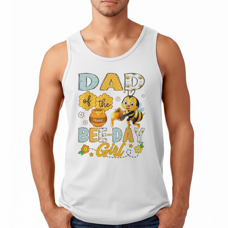 Dad Of The Bee-Day Girl Bee Birthday Party Men Tank Top
