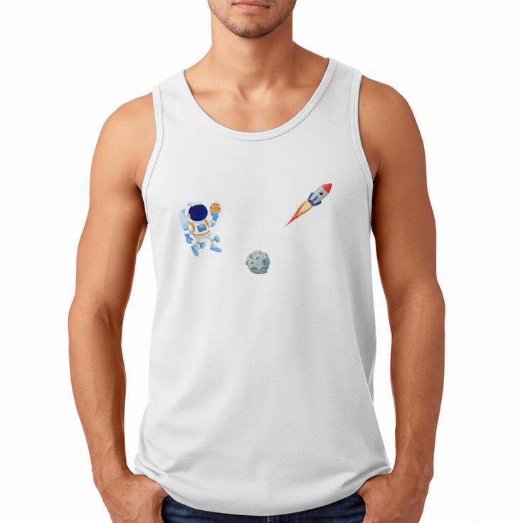 Dad Of The Birthday Boy Space Astronaut Birthday Family Men Tank Top