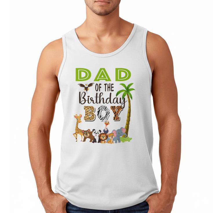 Dad Of The Birthday Boy Wild Zoo Theme Safari Party Men Tank Top