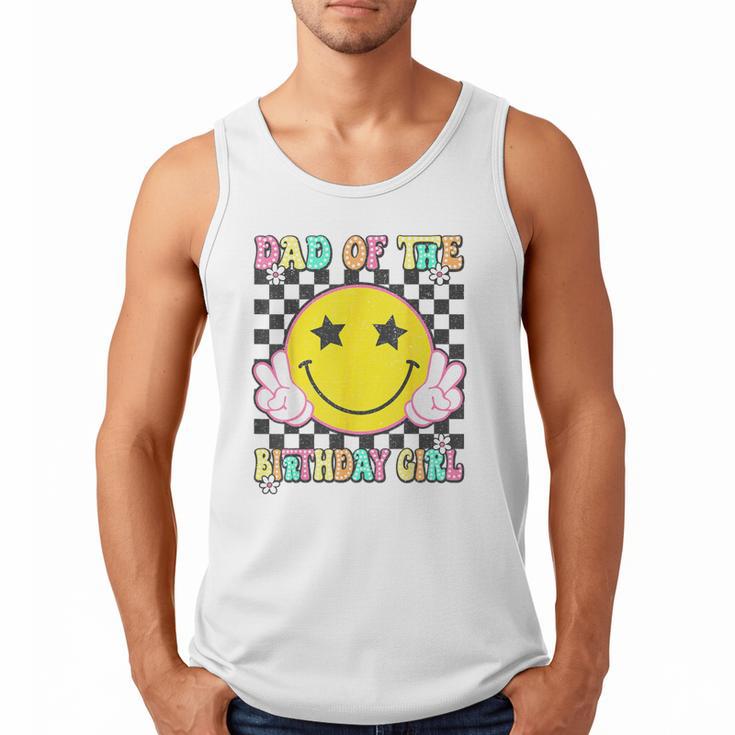Dad Of The Birthday Girl Retro Family Matching Party Bday Men Tank Top