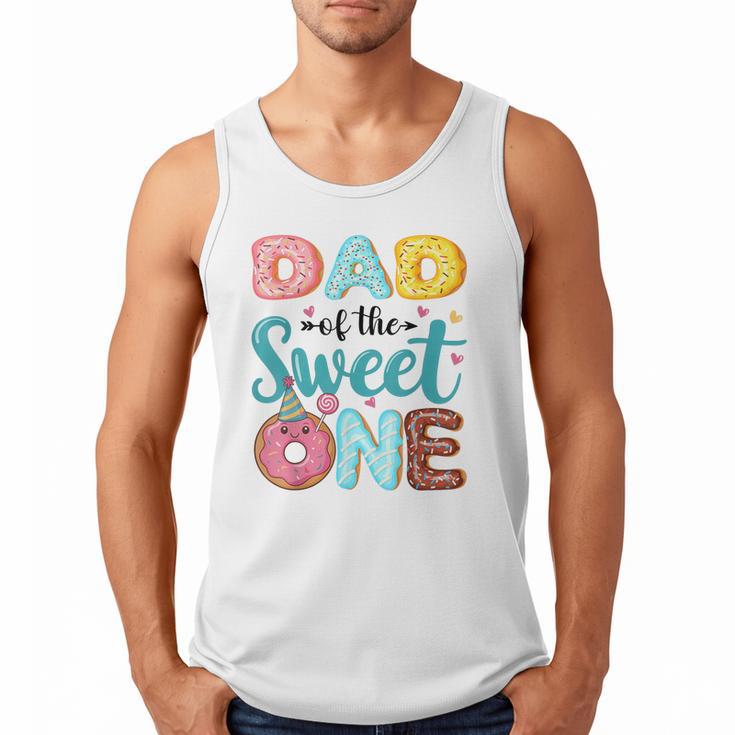 Dad Of The Sweet One 1st Birthday Girl Donut Party Men Tank Top