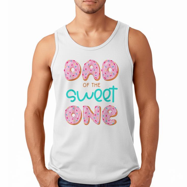 Dad Sweet One 1st First Birthday Matching Family Donut Men Tank Top