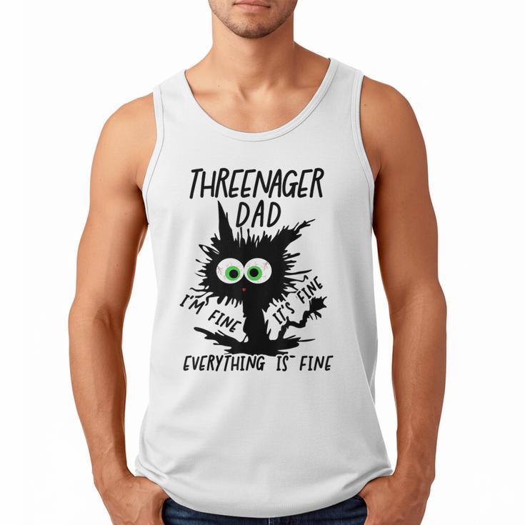 Dad Threenager Dad Daddy Of A Threenager Men Tank Top