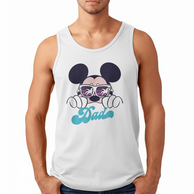 Disney Mickey And Friends Cool Mickey Summer Vibes Dad Logo Men Tank Top