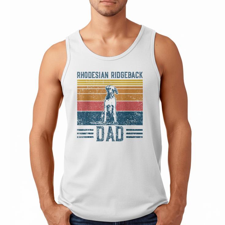 Dog Ridgeback Dad Vintage Rhodesian Ridgeback Dad Men Tank Top