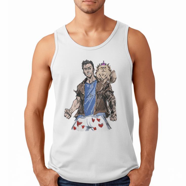 Dungeon Crawler Carl Sketchbook Princess Donut And Carl Book Men Tank Top