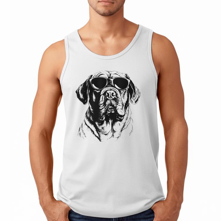 English Mastiff Sketch Drawing Art Dog Lover Mom Dad Women Men Tank Top