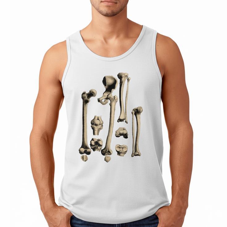 Hip And Leg Bones Book Print Vintage Human Bones Men Tank Top