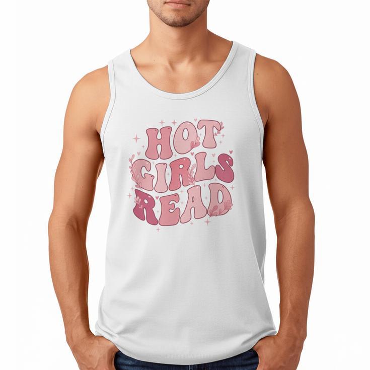 Hot Girls Read Cute Book Lover Reading Club Men Tank Top