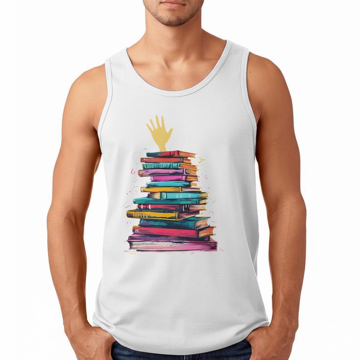 I'm OK Reading Books Library Bookworm Bookish Book Lover Men Tank Top
