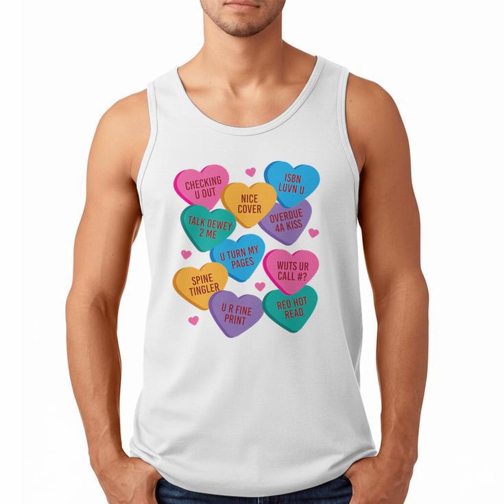 Librarian Shirt Valentines Book Worm Reading Tshirt Premium Tri-Blend Men Tank Top