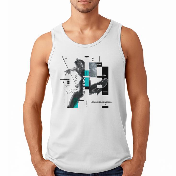 Marvel Spider-Man Gwen Stacy Responsibility Book Covers Men Tank Top