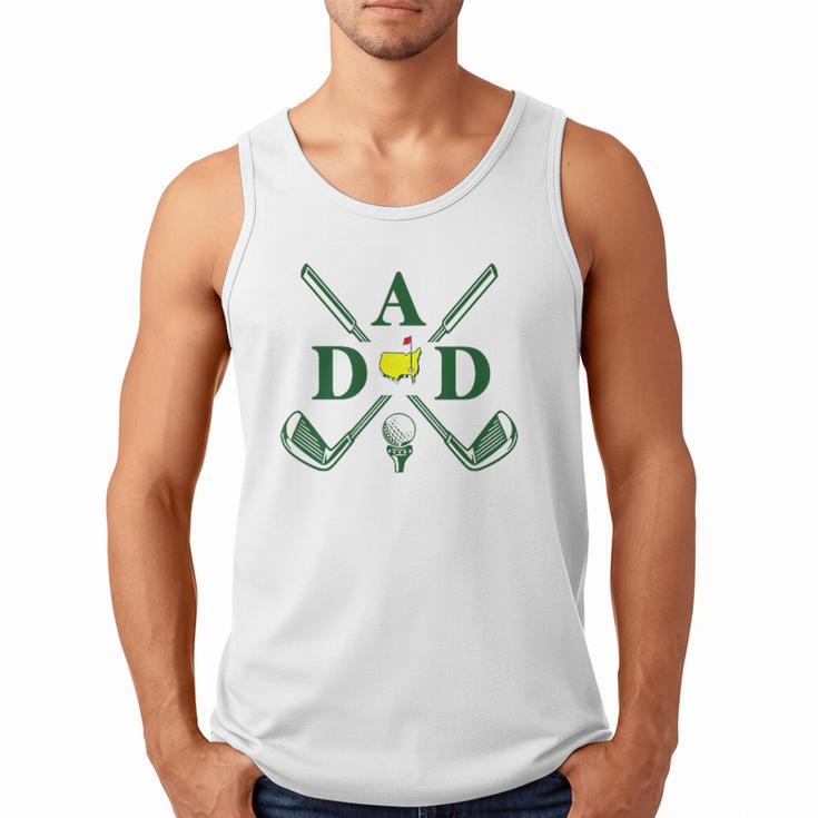 Par Dad Golf Matching Golfing Quote Party Pocket Men Tank Top