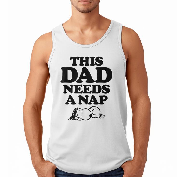 Peanuts This Dad Needs A Nap Men Tank Top