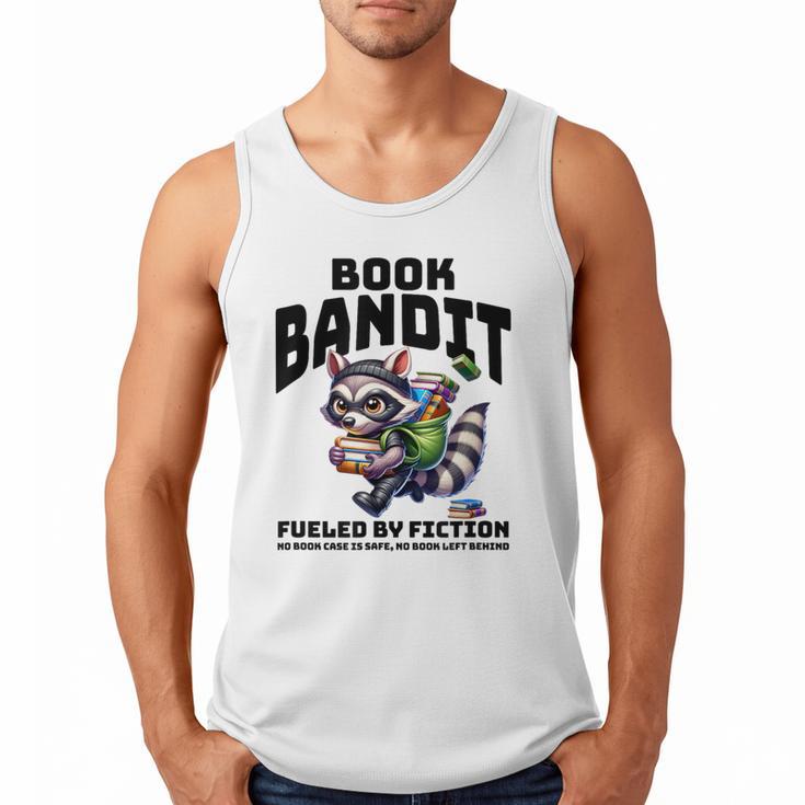 Racoon-Bookworm-Book Bandit-Fueled By Fiction Men Tank Top