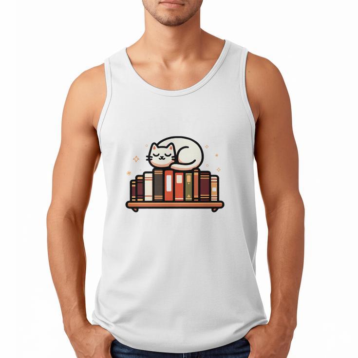 Read More Banned Books Reader Cat Lover Librarian Freedom Men Tank Top