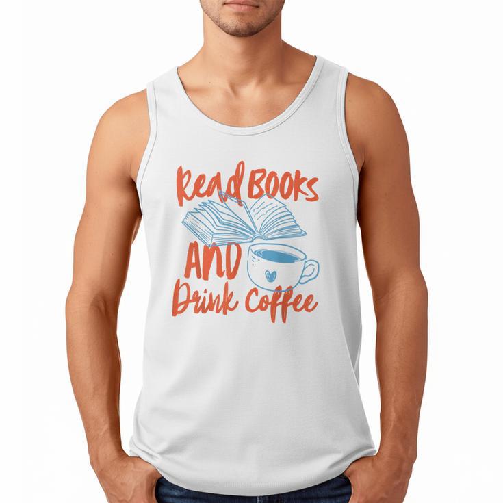 Read Book And Drink Coffee Book Club Reading Men Tank Top