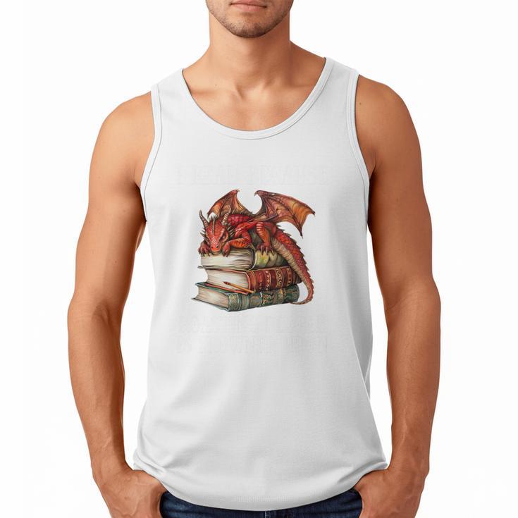I Read Because Roasting People Is Frowned Upon Dragon Book Premium Tri-Blend Men Tank Top