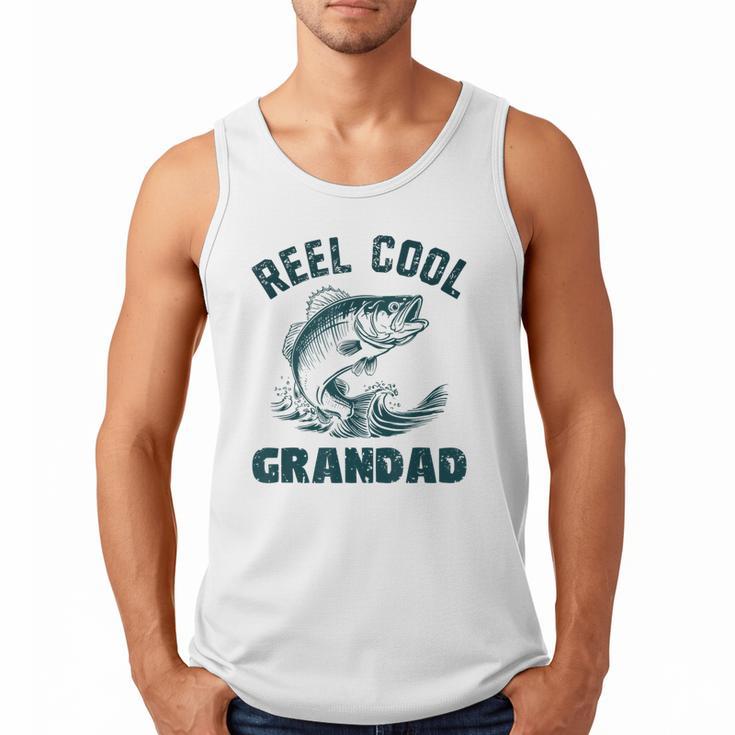 Reel Cool Grandad Fishing Grandpa Vintage Style Men Tank Top
