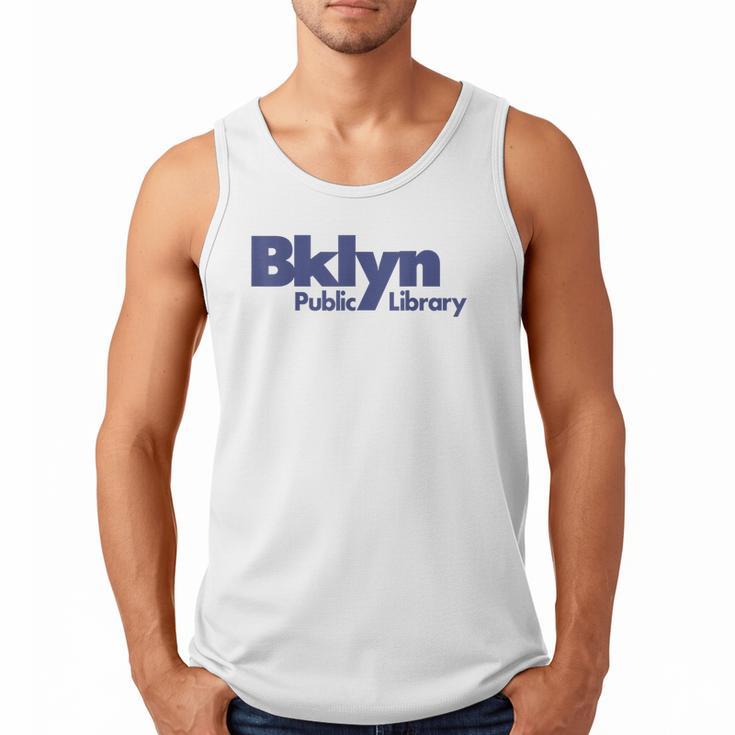 Retro Brooklyn Public Library NY New York Book Lover Men Tank Top