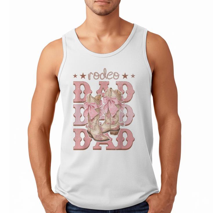 Rodeo Dad Pink Boots Coquette Cow-Girl Birthday Party Men Tank Top