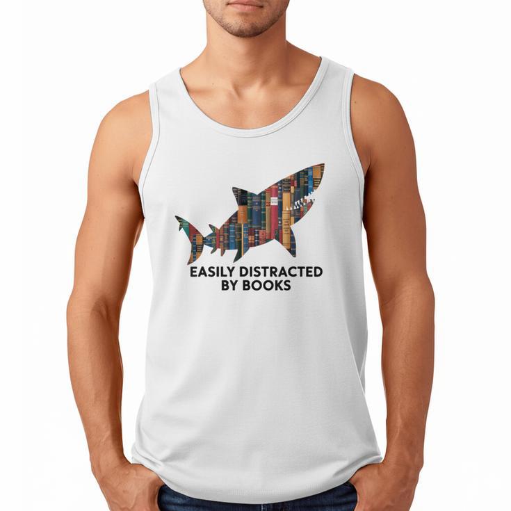 Shark Costume Teens Books Nerds Shark Stuffed Animal Sharks Men Tank Top