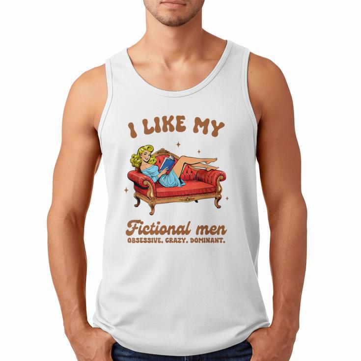 Smutty Book Lover I Like My Fictional Men Spicy Book Men Tank Top
