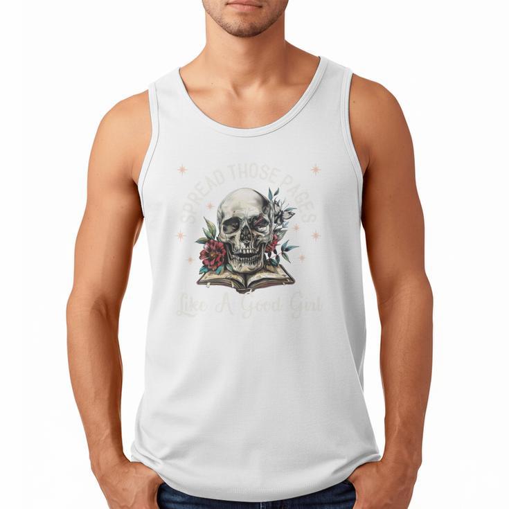 Spread Those Pages Like A Good Girl Dark Romance Smutt Books Men Tank Top