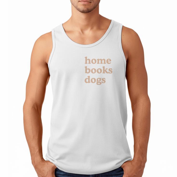 Stay Home Read Books Love Dogs Men Tank Top