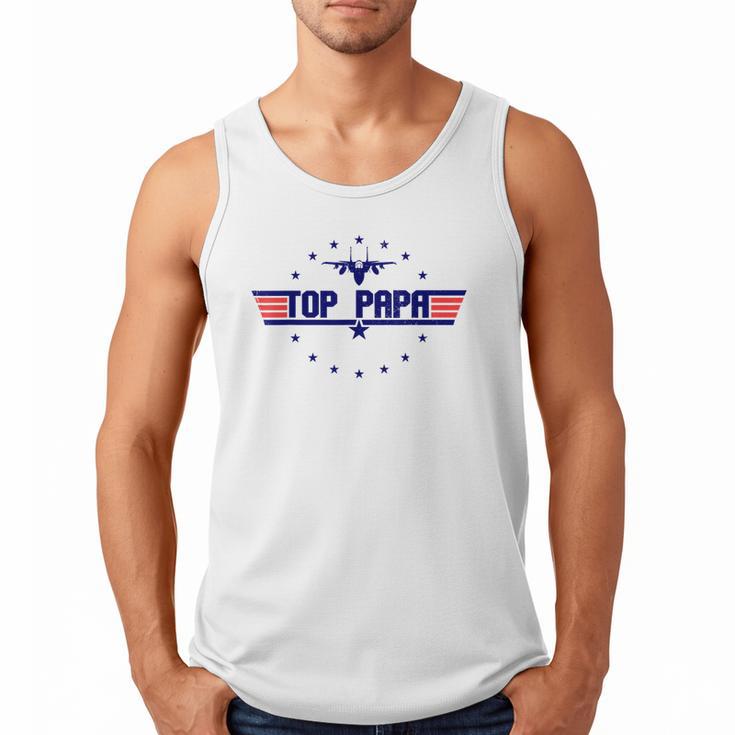 Top Papa Fathers Day Birthday For Men Dad Daddy Grandpa Men Tank Top