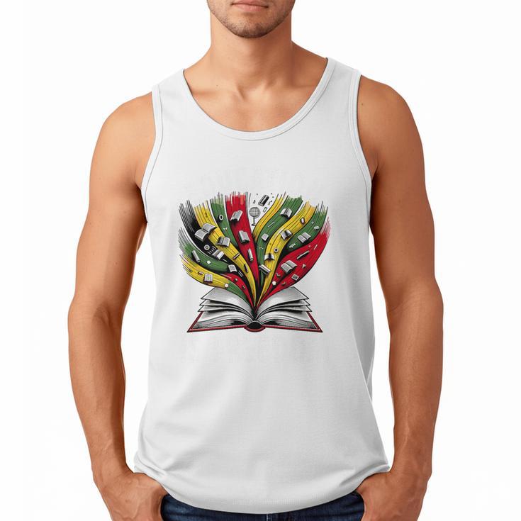 History Education Is Freedom Books Black History Premium Tri-Blend Men Tank Top