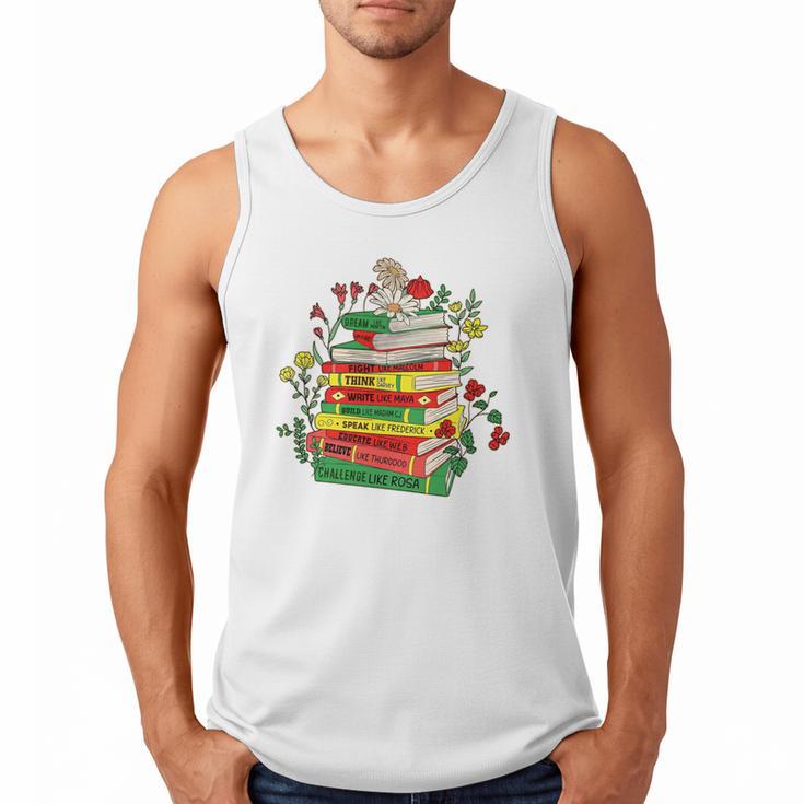 History Month Black History Shirts Book Lover Teacher Men Tank Top