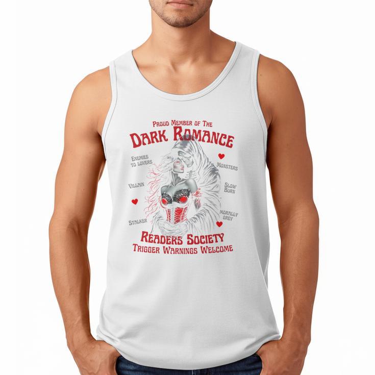 Trigger Warning Book Lover Dark Romance Smut Reader Men Tank Top