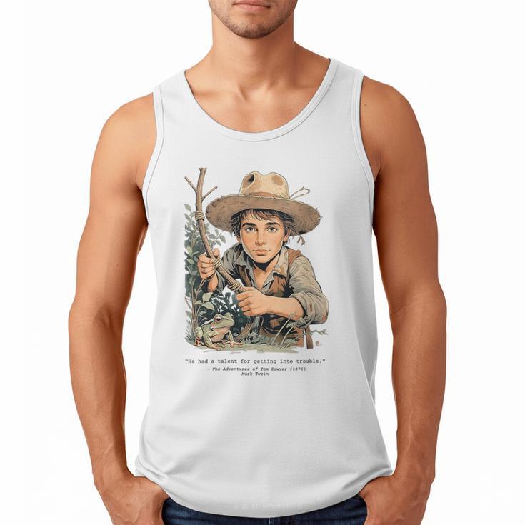 Vintage Children's Books The Adventures Of Tom Sawyer 1876 Men Tank Top