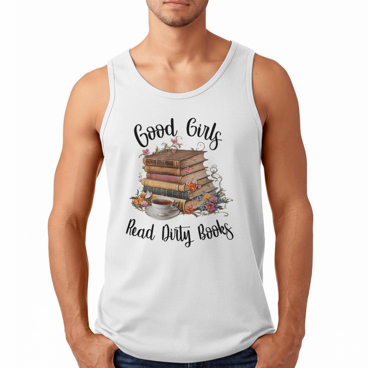 Vintage Fantasy Romance Lover Good Girls Read Dirty Books Men Tank Top