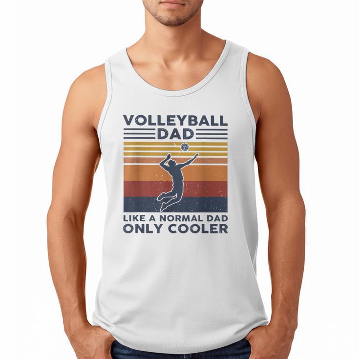 Volleyball Dad Like A Normal Dad Only Cooler Vintage Men Tank Top