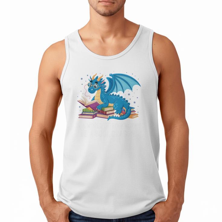 In A World Full Of Bookworms Be A Book Dragon Men Tank Top
