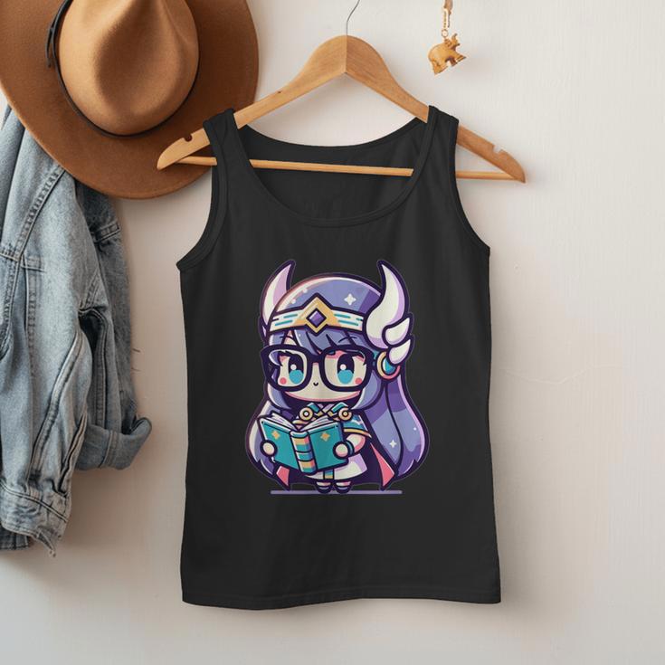 Adorable Book Lover Valkyrie With Reading Glasses Cute Men Tank Top