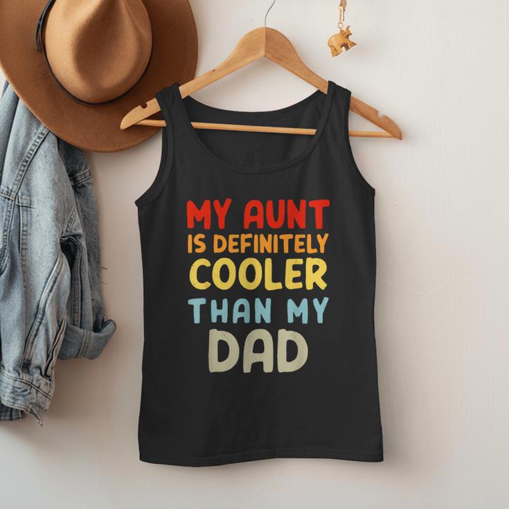 My Aunt Is Definitely Cooler Than My Dad Girl Boy Aunt Love Men Tank Top