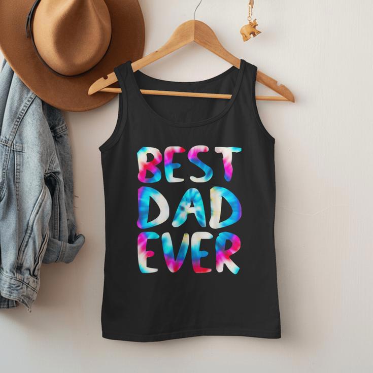 Best Dad Ever Colorful Tie Dye Fathers Day Men Tank Top