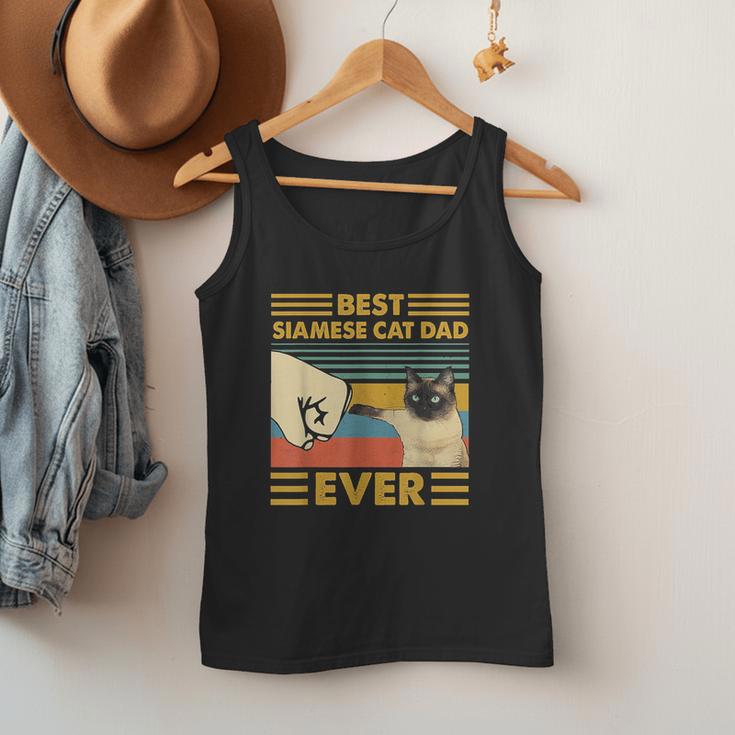 Best Siamese Cat Dad Ever Retro Vintage Sunset Men Tank Top