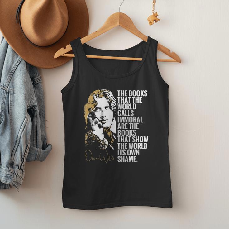 Books Called Immoral World's Shame Dorian Gray Oscar Wilde Men Tank Top