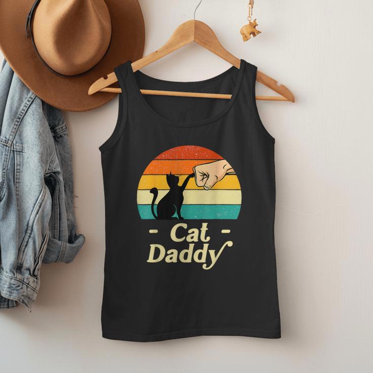 Cat Daddy Vintage Cat Lover Cat Dad Fathers Day Men Tank Top