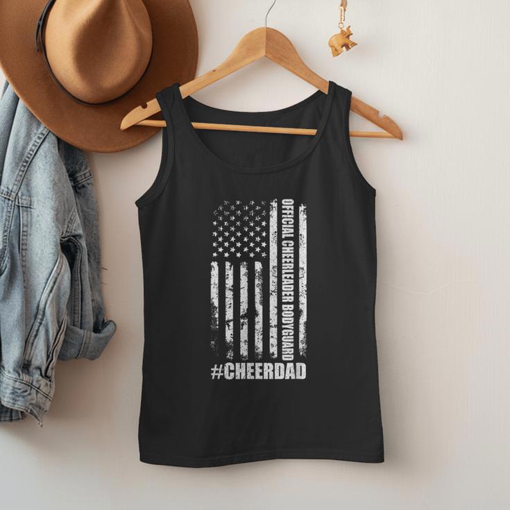 Cheer Dad Bodyguard Family Father Cheerleader Squad Men Tank Top