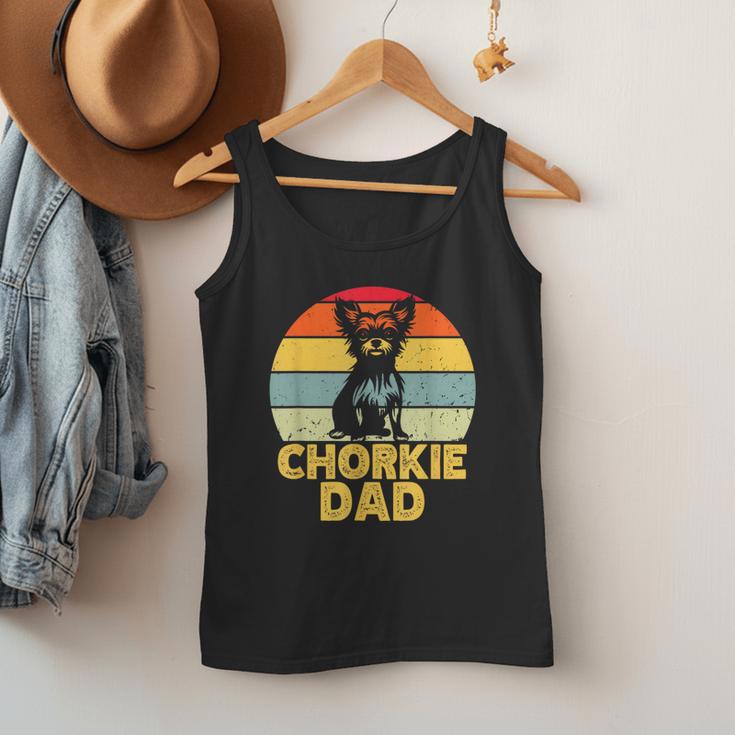 Chorkie Dad Retro Sunset Chihuahua Yorkie Mix Lover Men Tank Top