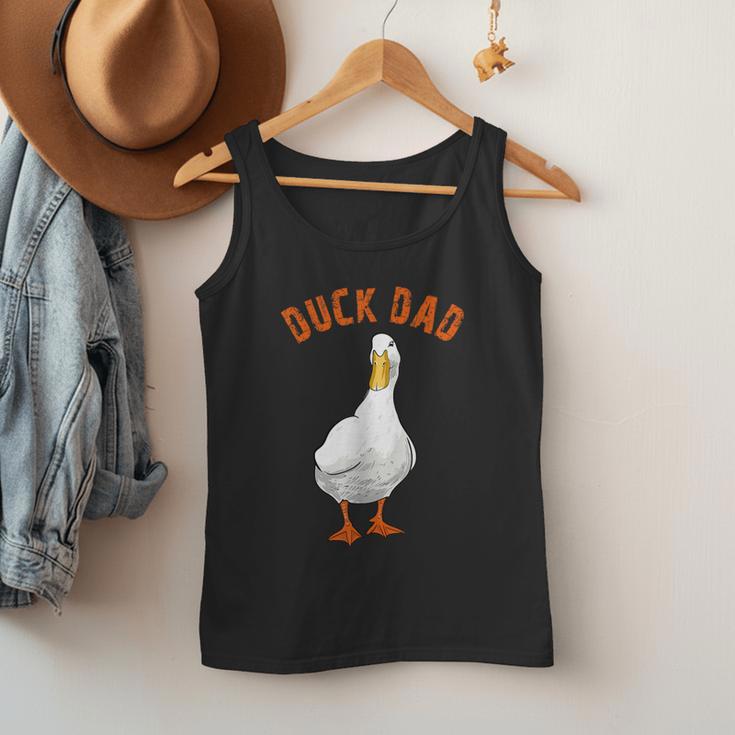 Cute Duck Dad Lover Illustration Duck Owner Men Tank Top