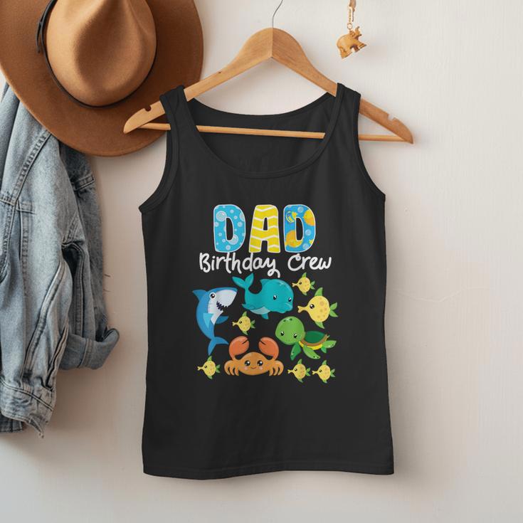 Dad Birthday Crew Sea Ocean Fish Aquarium Bday Party Men Tank Top