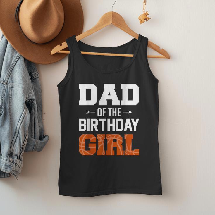 Dad Of The Birthday Girl Basketball Dad Family Matching Men Tank Top
