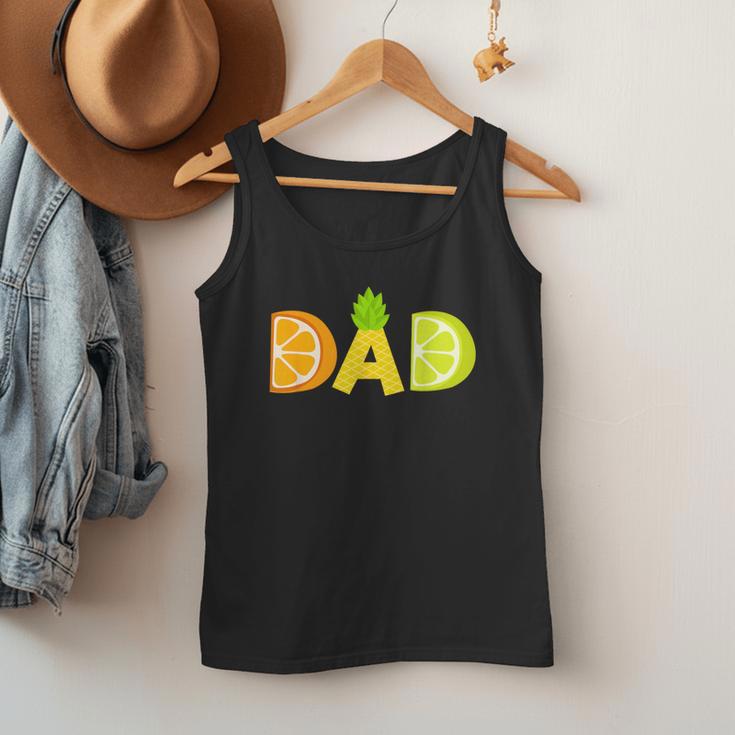 Dad Fruitarian Lover Summer Father Fruit Slice Men Tank Top