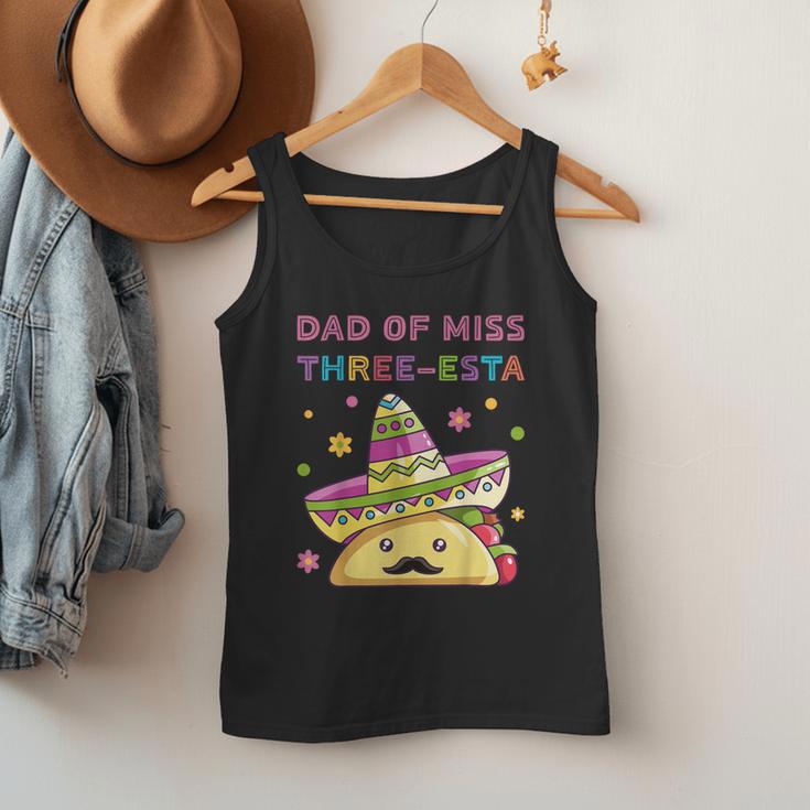 Dad Of Miss Three-Esta Mexican Fiesta 3rd Birthday Outfit Men Tank Top